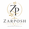 Zarposh Jewels logo with decorative elements on a white background